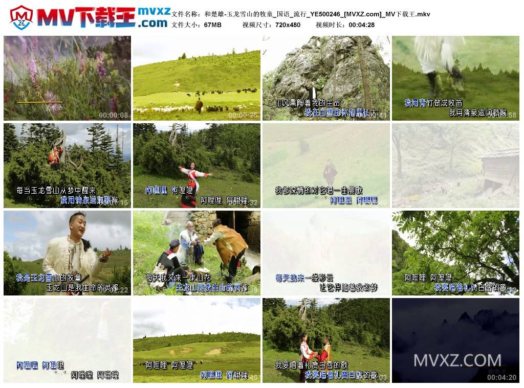 和楚雄-玉龙雪山的牧童_国语_流行_YE500246